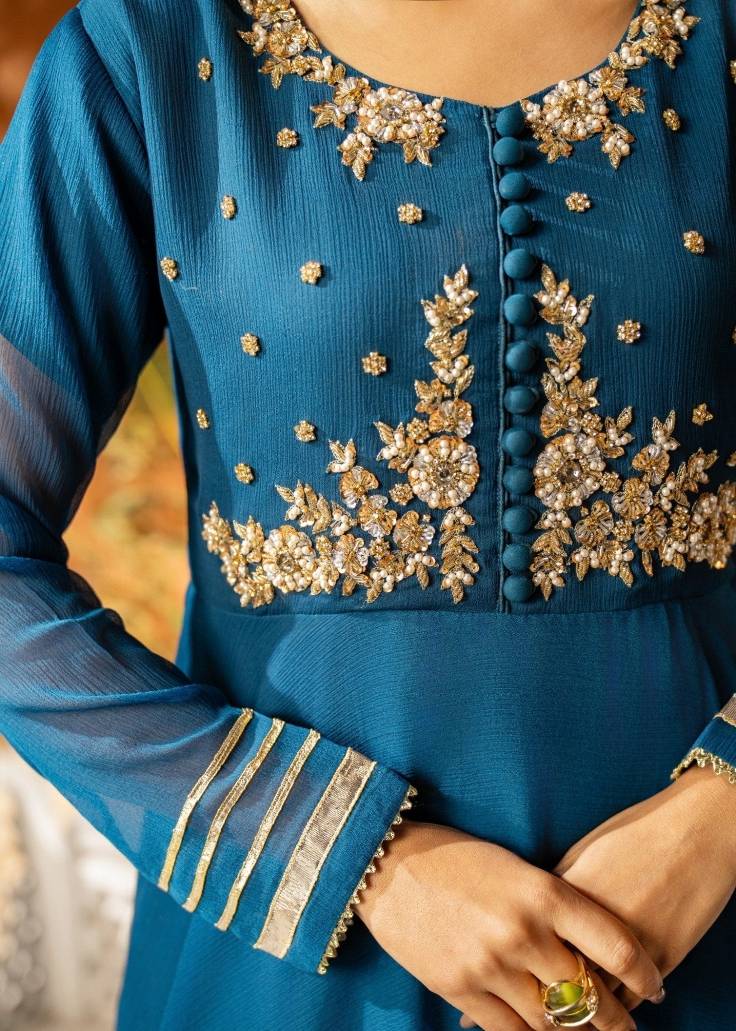 Teal Sharara 01 - Maira FashionMaira FashionTeal Sharara 01