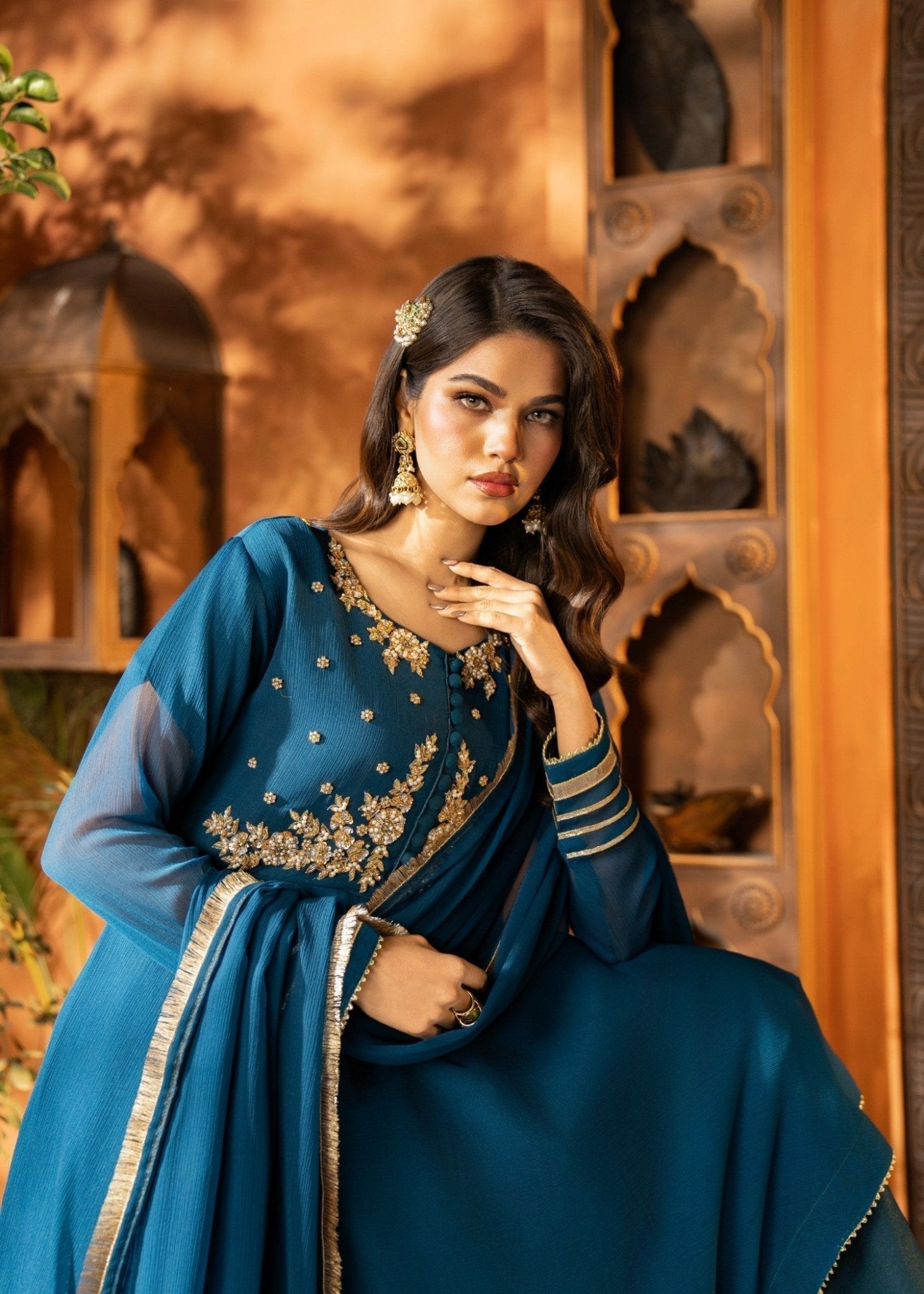 Teal Sharara 01 - Maira FashionMaira FashionTeal Sharara 01