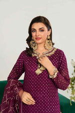 Purple Plazo Set