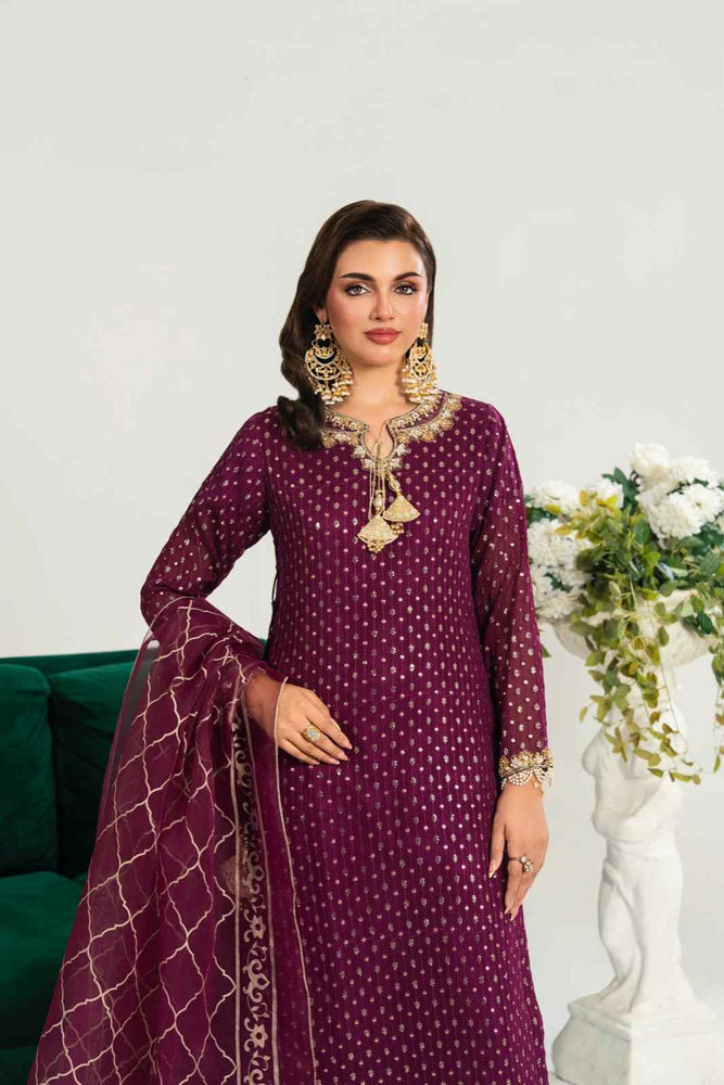 Purple Plazo Set