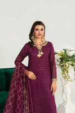 Purple Plazo Set