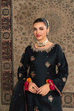 Black Embroidered Kurta Set