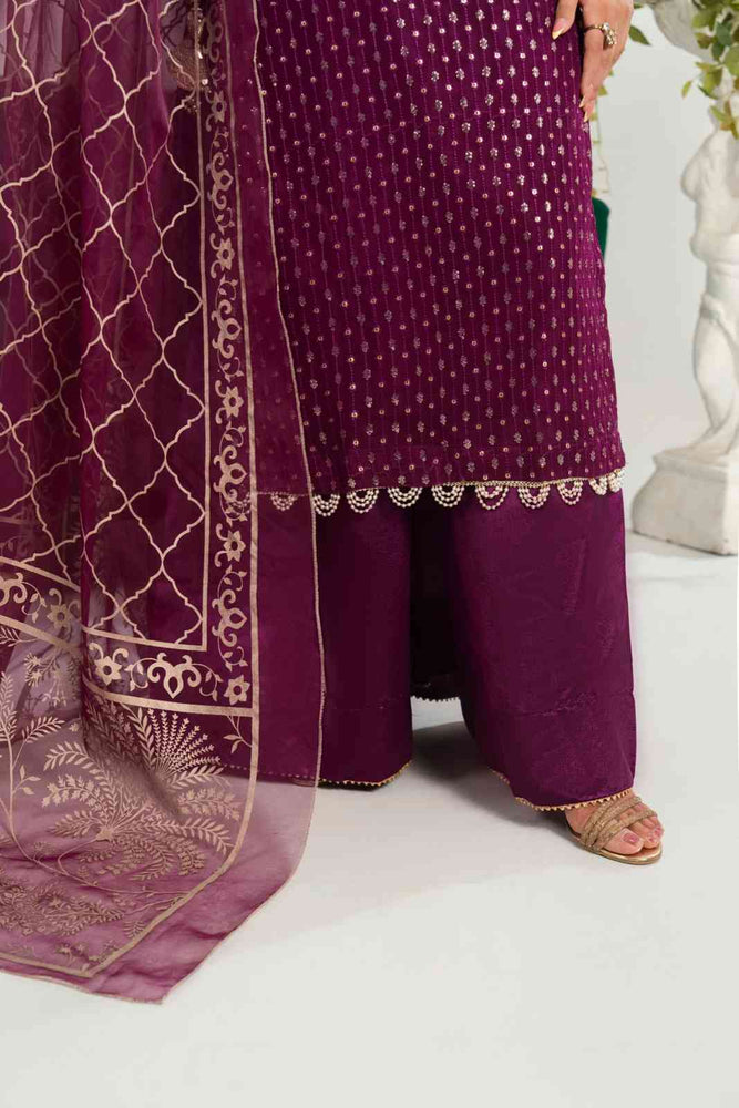 Purple Plazo Set