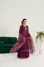 Purple Plazo Set